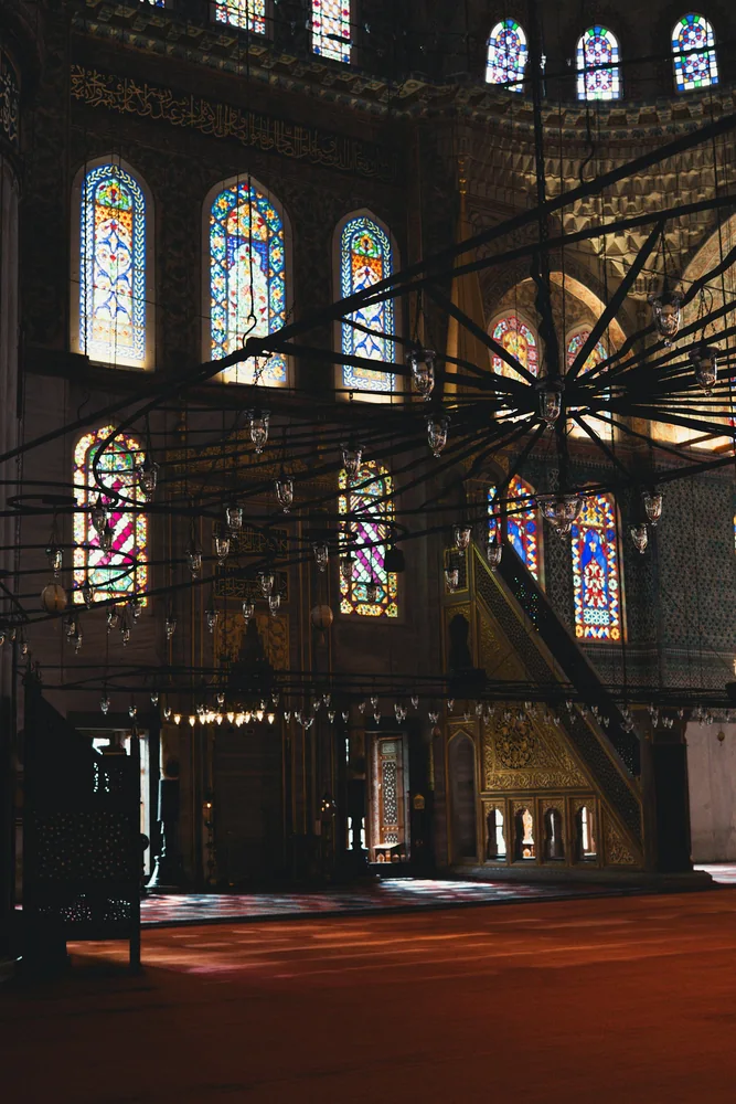 Window light inside a mosque