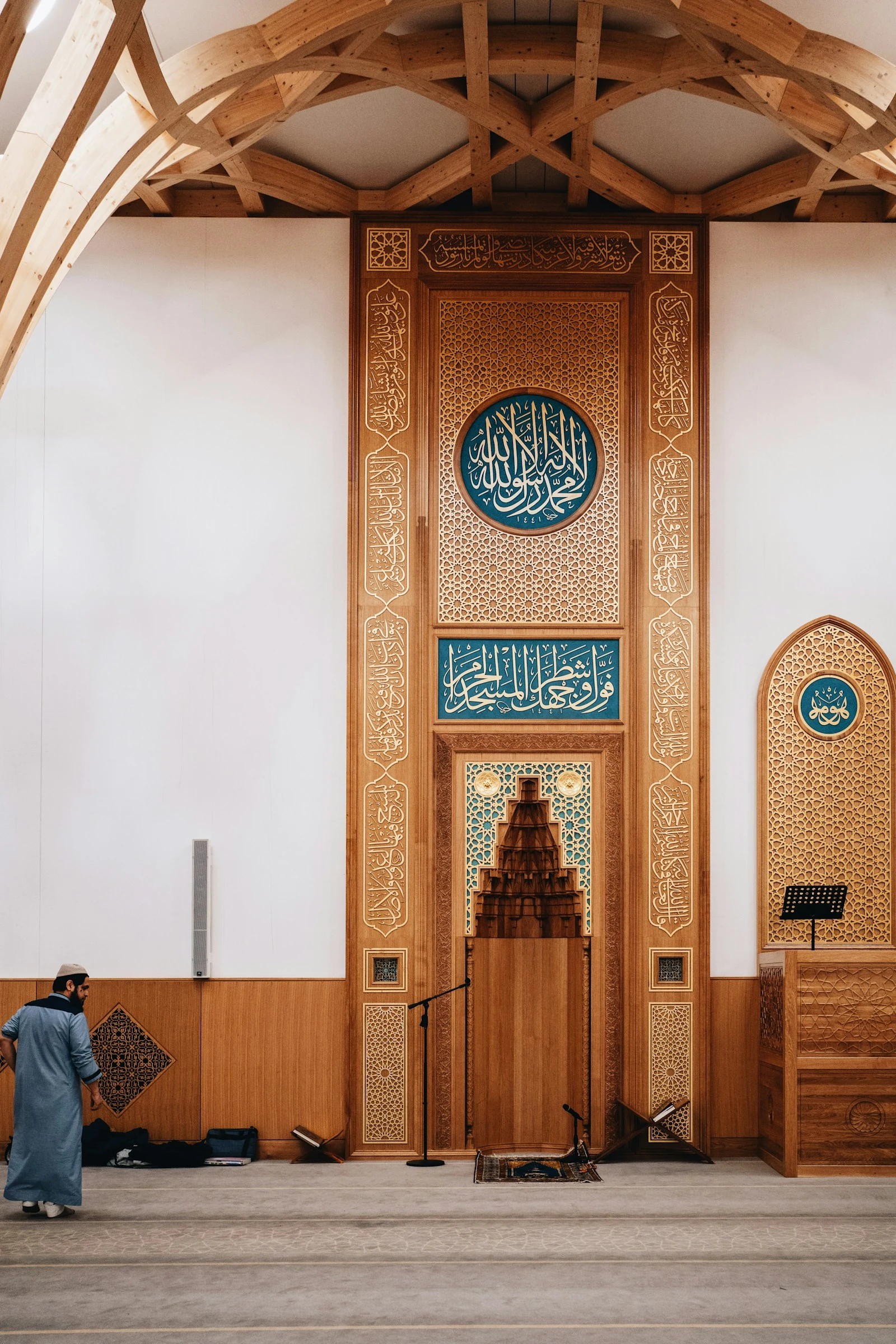Inside Cambridge Central Mosque, United Kingdom